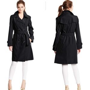 Calvin Klein Double Breasted Long Trench Coat